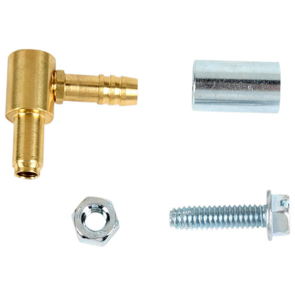 Yost Performance Products Yost Performance - High-Flow Fuel Nipples fits '00-'06 Keihn Carburetors (Butterfly/CV) - Single Outlet (Brass) 