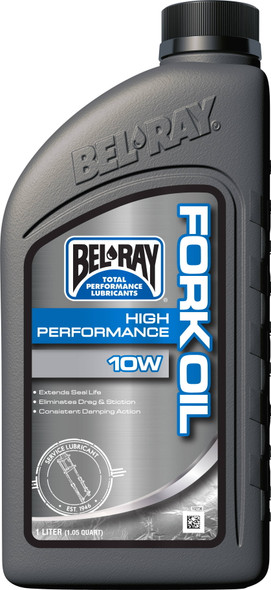 Bel-Ray - 99320-B1LW - High-Performance Fork Oil 10W 1L (12/Case Sold Ea)