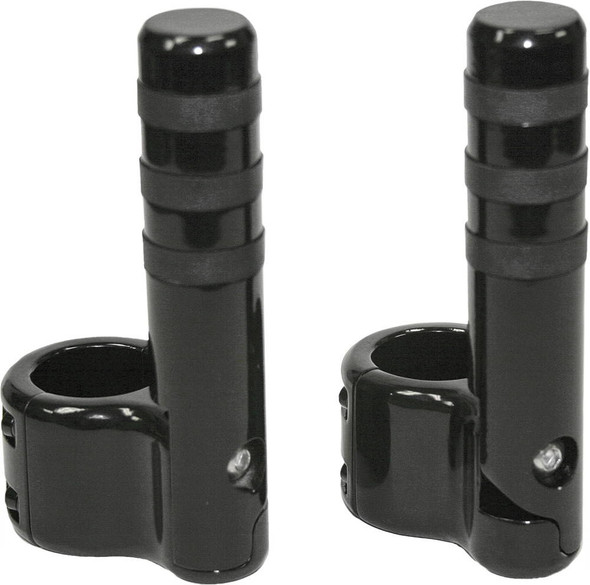 Lindby - BL715 - Clamp-On Pegs Blk W/ Wide O Ring For 1 1/2" Bar