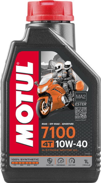 Motul - 104091 - 7100 4T Synthetic Oil - 10W-40 - 1L