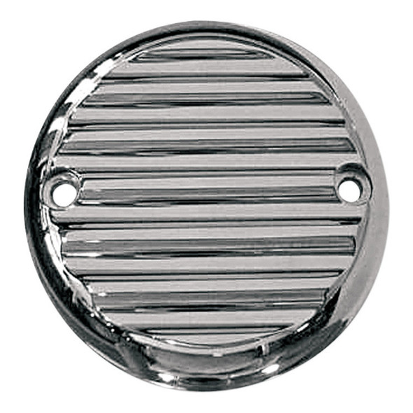 Joker Machine - Points Cover fits '70-'99 Big Twin (Exc. Twin Cam Models) & '04-'22 Sportster Models (Exc. '21-'22 Sportster S/RH 1250S Models) - Chrome