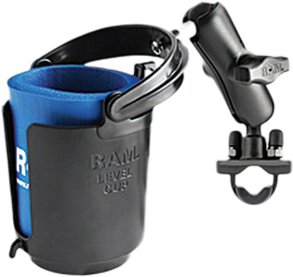 Ram - RAM-B-132R - Self-Leveling Cup Holder & Cozy W/Zinc Coated U-Bolt Base