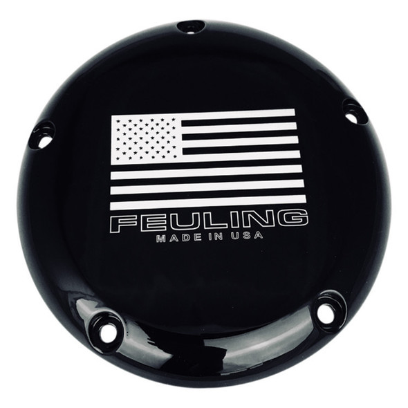 Feuling - American Flag Logo Derby Cover fits '16-'22 Baggers/H-D FL Trike & Electra Glide Ultra Models