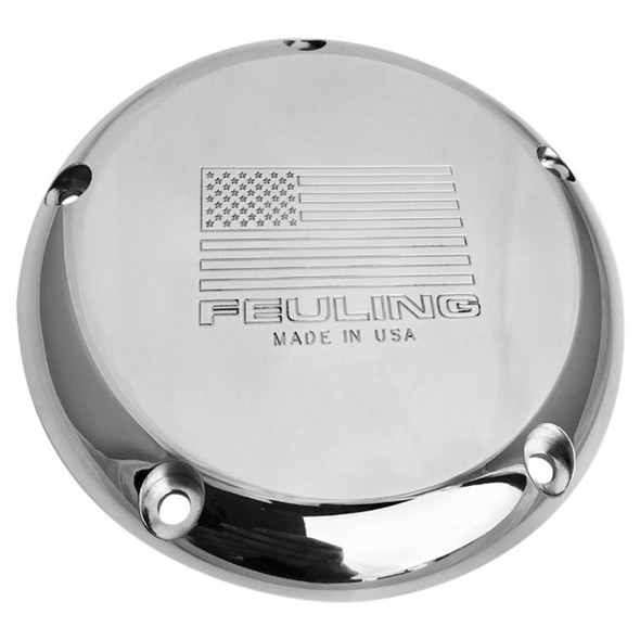 Feuling - American Flag Logo Derby Cover fits '99-'18 Big Twin Models (Exc. '18 FLSB, '16-'18 Baggers & '15 FLHTCUL/FLHTKL Models)