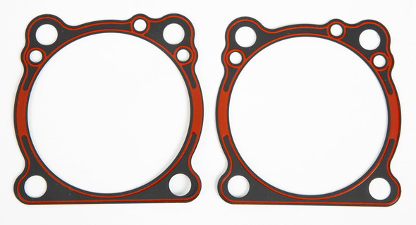 James Gaskets - 16774-96-XT1 - Gasket Cyl Base All Evo Xl Rcm W/Bead .016 2/Pk 16774-96-Xt1