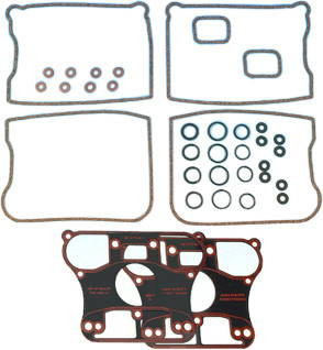 James Gaskets - 17033-83-R - Gasket Rocker Cover W/Cork Rkr Paper Base Kit 17033-83-R