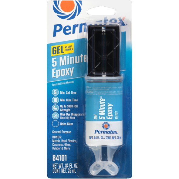 Permatex - 84101 - 5 Min. General Purpose Epoxy 0.84 Fl. Oz 6/Case