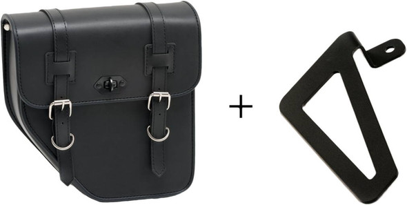 Customacces - AP0007N - Ibiza Saddlebag Black Left W/O Base