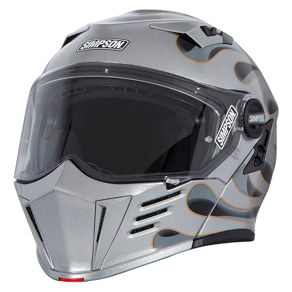 Simpson Helmets - Wildfire Silver Mod Bandit Helmet