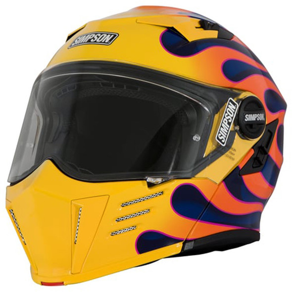 Simpson Helmets - Wildfire Yellow Mod Bandit Helmet