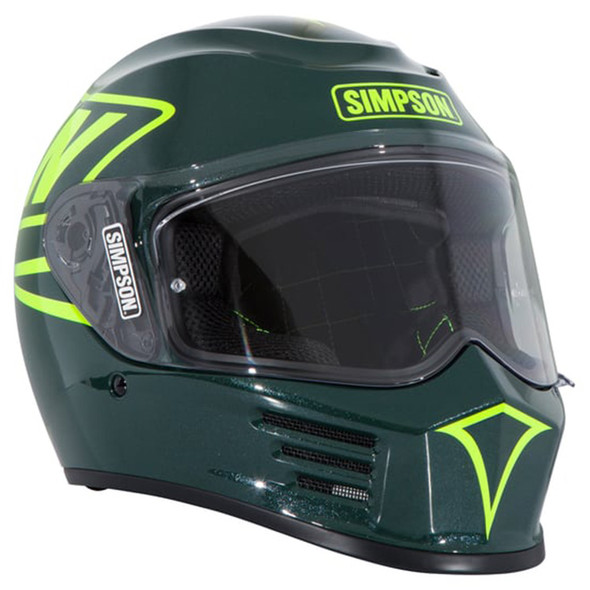 Simpson Helmets - 12 O'Clock Green Speed Bandit Helmet