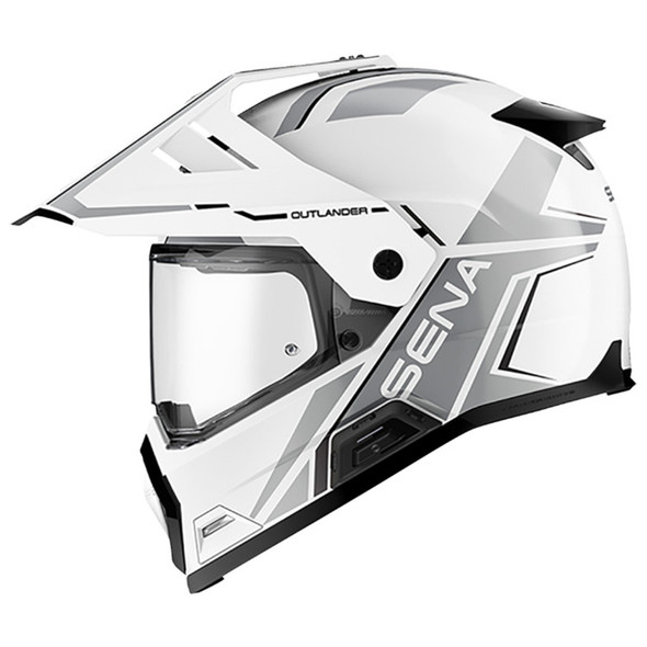 Sena - Gloss White Outlander Helmet