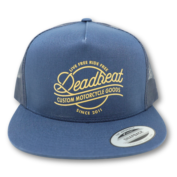 Deadbeat Customs - Live Free Snapback - Blue