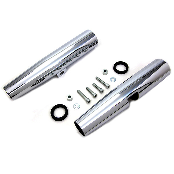 V-Twin - 39mm Chrome Fork Shrouds fits '86-'03 Sportster Models (Open Box)