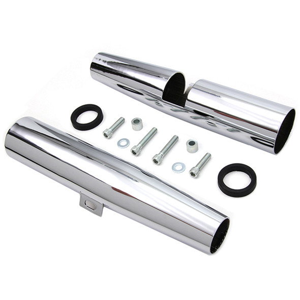 V-Twin - 39mm Chrome Fork Shrouds fits '86-'03 Sportster Models (Open Box)