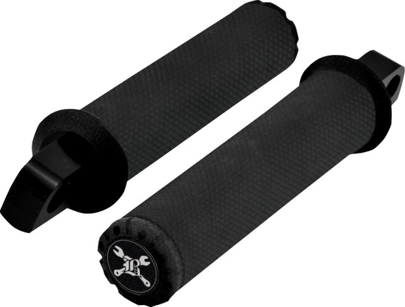 Burly Brand - B16-1008TB - Hawk Grips - Dual Cable - Black Textured