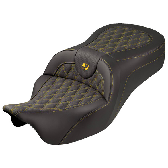 Saddlemen - Lattice Stitch Roadsofa™ King Seat without Backrest fits '08-'25 FLH/FLT Models