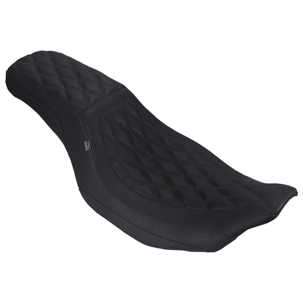 Mustang - Double Diamond Low Squareback Seat fits '23-'26 FLH/FLT Models