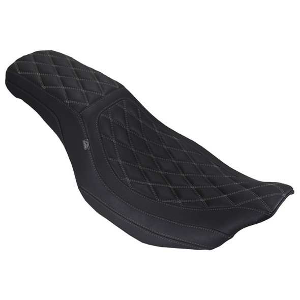 Mustang - Double Diamond Low Squareback Seat fits '23-'26 FLH/FLT Models