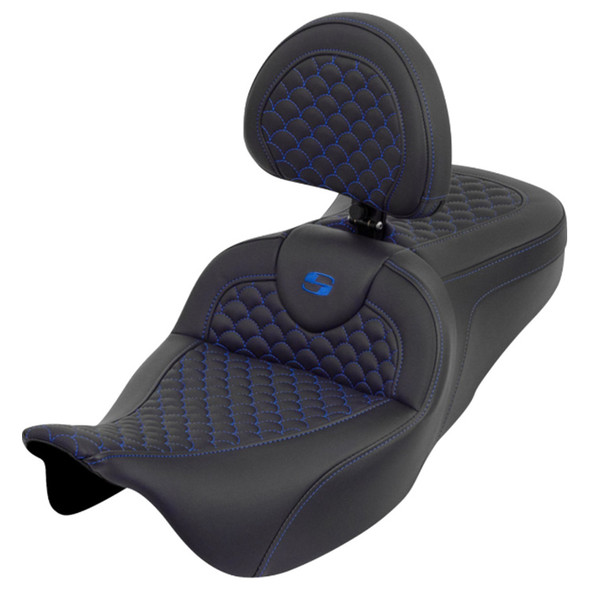Saddlemen - Dragon Scale Roadsofa™ Seat with Backrest fits '08-'25 Touring Models