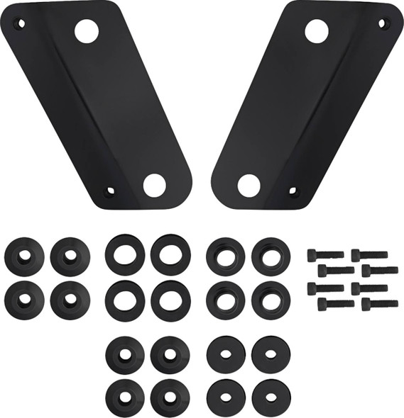 Memphis Shades - MEB9085 - Windshield Adapter Kit - Black - FLHX