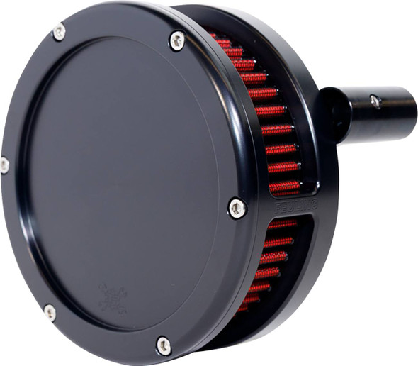 Feuling Parts - 5453-S - Slim BA Air Cleaner Kit - Black - Red Filter - '08-'17 Twin Cam