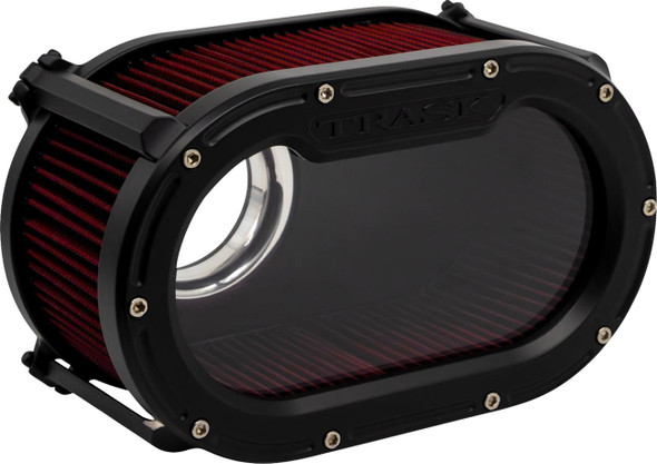 Trask - Flat Black Big Papi High-Flow Air Cleaner for Harley M8 Gen 2 Models