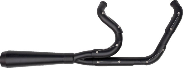 Trask - TM-5040BKBK - 2-into-1 Assault Exhaust System - Full Black on Black