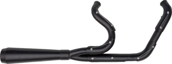 Trask - TM-5021BKBK - 2-into-1 Assault Exhaust System - Full Black on Black