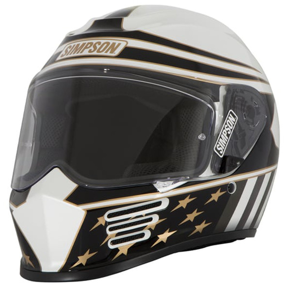 Simpson Helmets - Americana Gold Speed Bandit Helmet