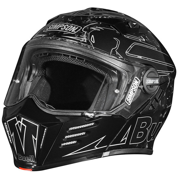 Simpson Helmets - Buell Motorcycles Mod Forged Carbon Fiber Bandit Helmet