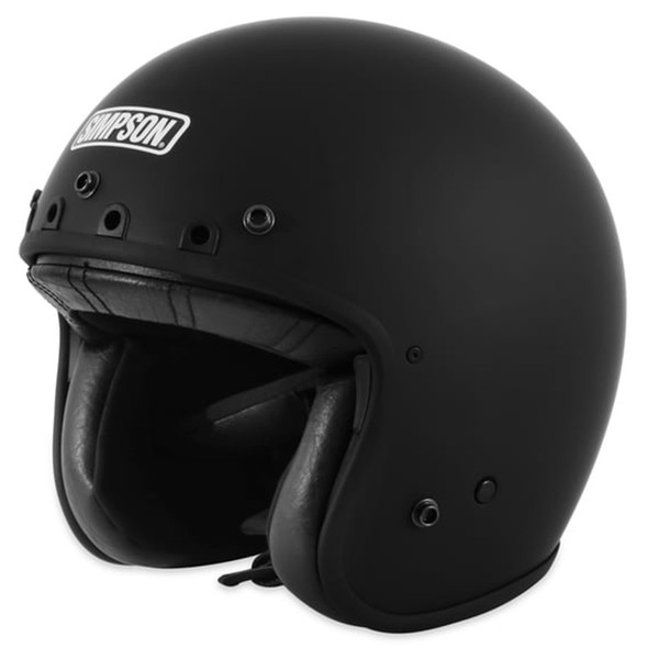 Simpson Helmets - Flat Black Chopper Helmet