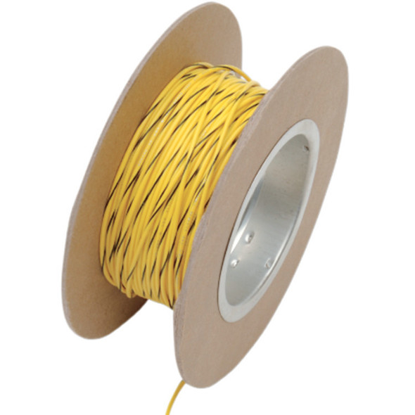 Namz Custom Cycle Namz - 18-Gauge OEM Color Wire 100' Length - Yellow/Black 