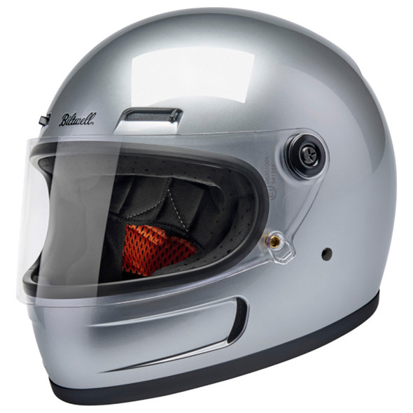 Biltwell - Gloss Silver Gringo SV Helmet