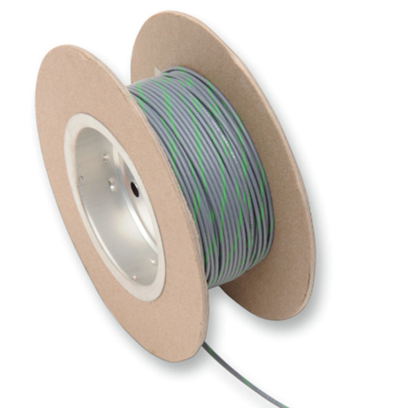 Namz Custom Cycle Namz - 18-Gauge OEM Color Wire 100' Length - Gray/Green 