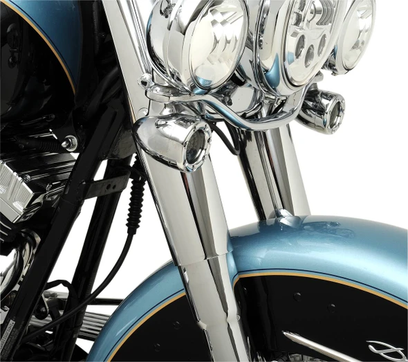 Drag Specialties - Fork Slider Cover - Stock Length - Chrome - Smooth