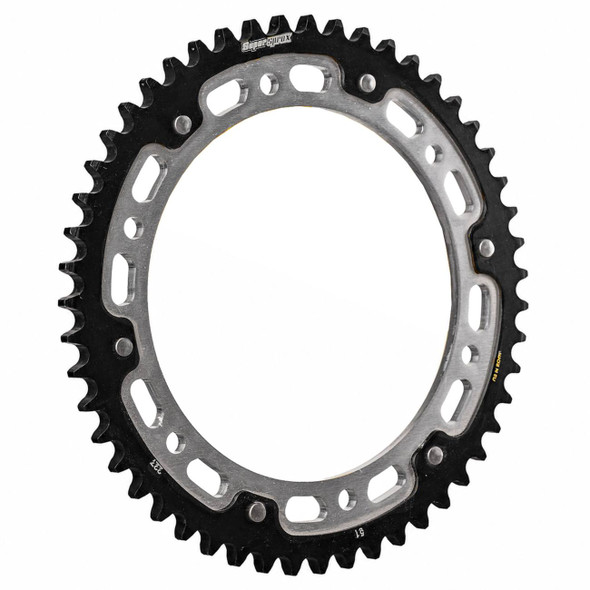 Supersprox - RST-725:51-SLV - Stealth Rear Sprocket - 51 Tooth - Black/Silver - FLH/FLT