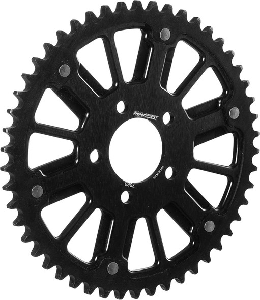 Supersprox - RST-7080:48-BLK - Stealth Rear Sprocket - 48 Tooth - Black/Black - Big Twin/Sportster