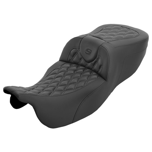 Saddlemen - Carbon Fiber Lattice Stitch Roadsofa™ Extended Reach Seat fits '15-'25 FLRT/FLTRT Models