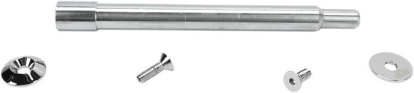 Paul Yaffe Bagger Nation - PYO:YAXLE-07-SM-C - Y-Axle with Smooth Style Axle Cover Kit - Custom - Front - Chrome - 1"