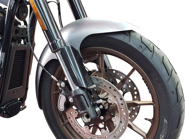 Paul Yaffe Bagger Nation - PYO:CAFE-19-18LR-B - Cafe Front Fender - 19" OE Wheel - With Black Fork Adapters