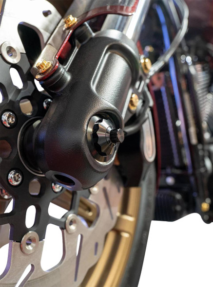 Paul Yaffe Bagger Nation - PYO:YTPR-18L-BK - Axle Cover Kit - Y-Axle Rod - Front - Standard/12 Point - Black