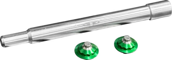 Paul Yaffe Bagger Nation - PYO:YAXLE-07-TP-GN - Y-Axle with 12 Point Style Axle Cover Kit - Custom - Front - Green - 1"