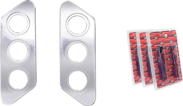 Paul Yaffe Bagger Nation - PYO:TSLP-C - Thunder-Pod Taillight Kit - Slanted - Chrome