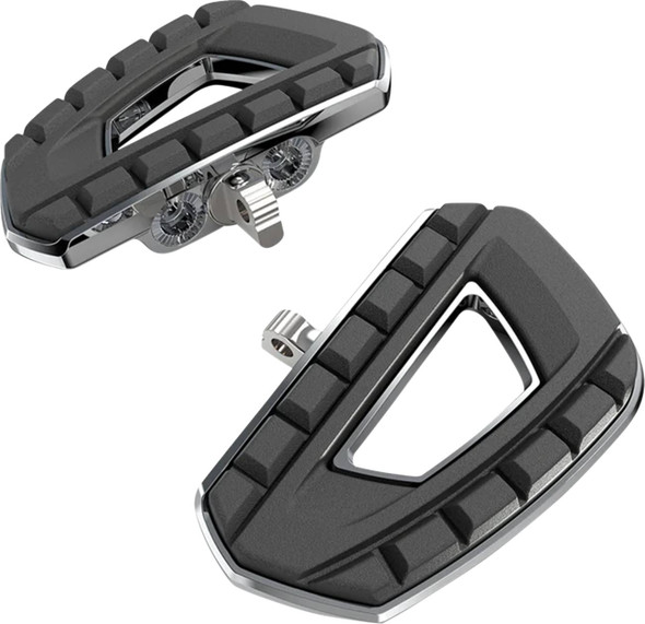 Ciro - 61805 - Chicane™ Mini Floorboards - with HD Adapters - Chrome