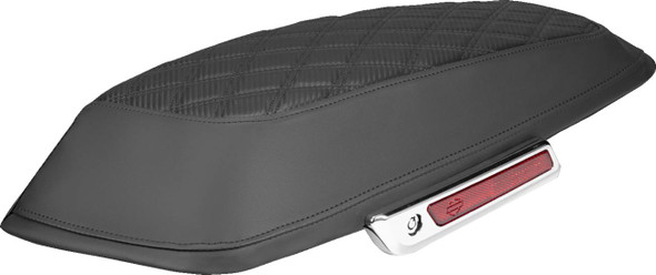 Saddlemen - L870-14-20700 - Saddlebag Lid Covers - Lattice - Carbon Fiber - Black Stitch - FLH/FLT '14-'24