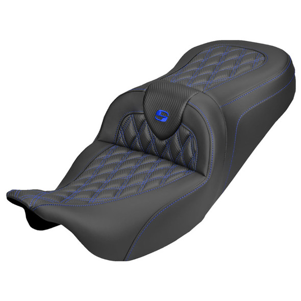 Saddlemen - Lattice Roadsofa™ Carbon Fiber Seat without Backrest fits '08-'25 FLH/FLT Models