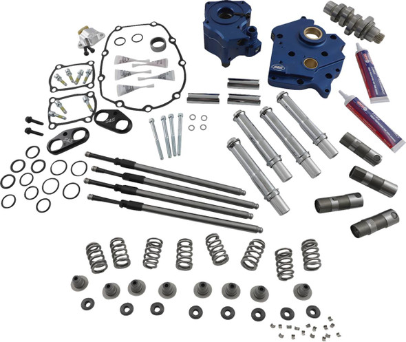 S&S Cycle - 310-1118B - Cam Chest Kit - Oil Cooled - Chain Drive - 540 Cam - Chrome Pushrod Tubes - M8