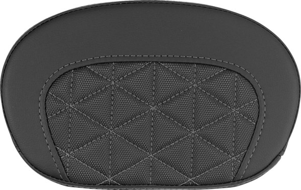 Saddlemen - 061021102 - Mini Contour Sissy Bar Pad - Tri-Gripper - Gray Stitch
