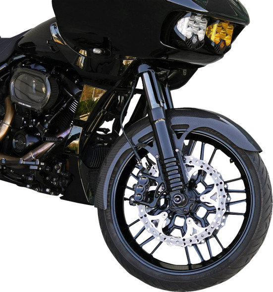 Arlen Ness - 210-083 - Front Fender - Wrapper - 21" - Carbon Fiber/Gloss - HD Touring '14-'23